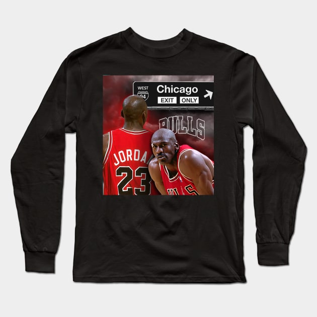 Michael Jordan Long Sleeve T-Shirt by RTBrand